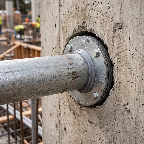 Incomplete air sealing around service penetration in the building envelope